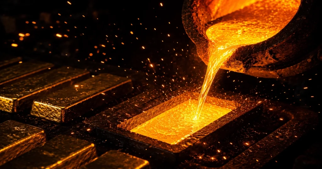 History of gold refinery molten bullion 1