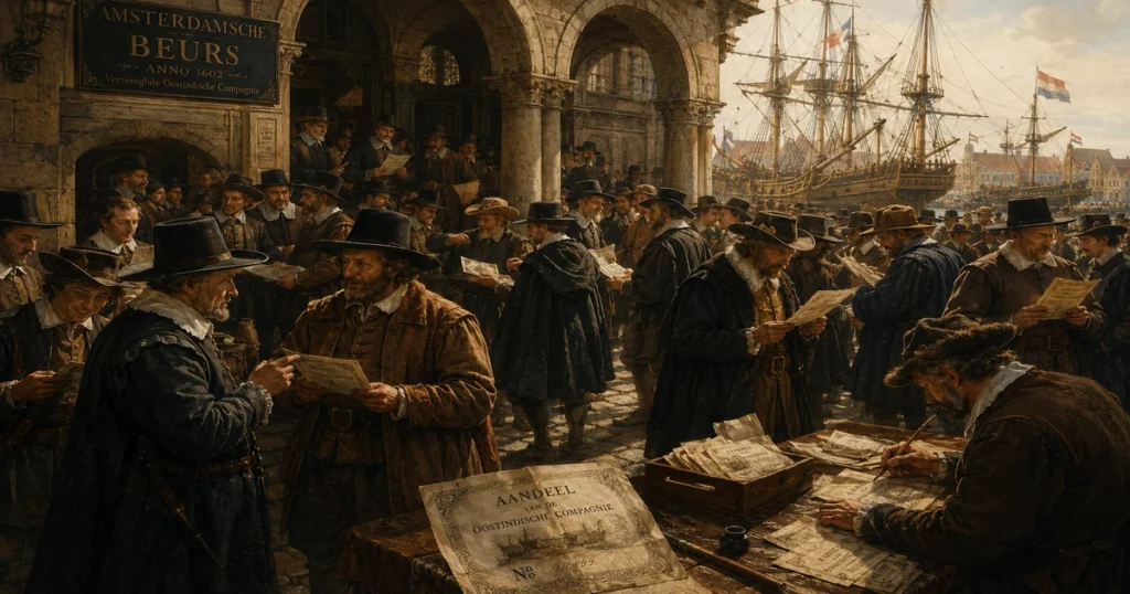 The amsterdam stock exchange and dutch east india company history