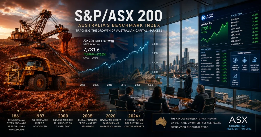 The australian securities exchange and the resource-rich asx 200 index