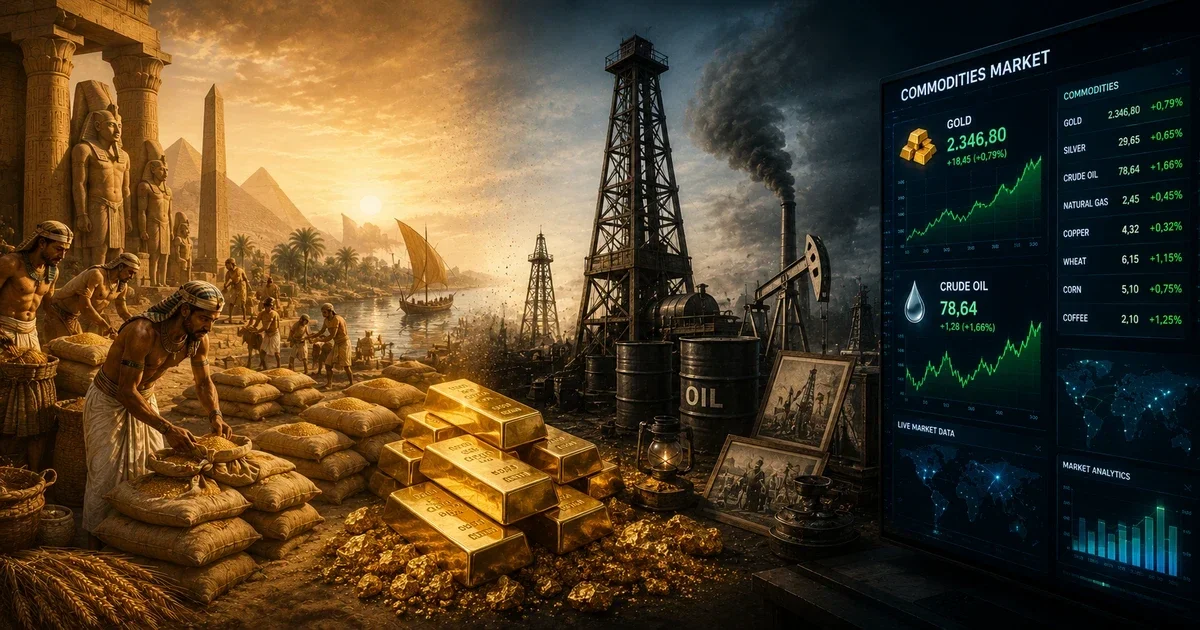 The complete history of commodities from ancient trade to modern global markets