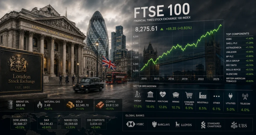 The london stock exchange and the traditional blue-chip ftse 100 index