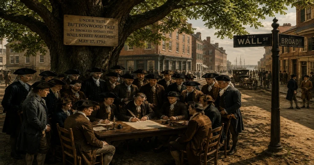 Wall street and the origins of the new york stock exchange