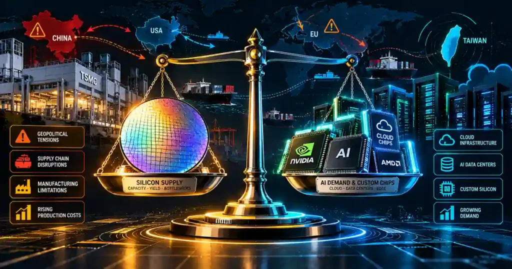 Tsmc supply chain risk and custom ai chip competition in nvidia stock analysis 2026
